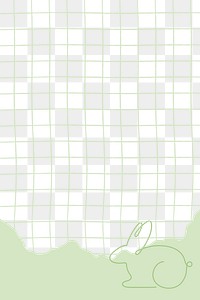 Png rabbit grid background, transparent design