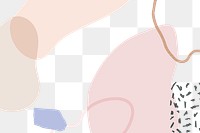 Pastel neo Memphis png background transparent