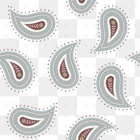 Floral paisley background png, Indian pattern in traditional design