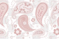 Aesthetic paisley background png, feminine mandala pattern