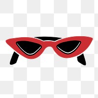 Sunglasses png, fashion branding sticker