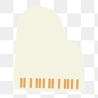 Grand piano png clipart, beige musical instrument, concert graphic