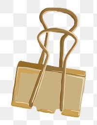 Gold binder png clip clipart, office stationery illustration