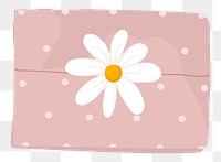 Pink bag png sticker, feminine amenity kit illustration