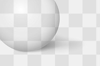 Abstract sphere png transparent background, 3D geometric shape overlay