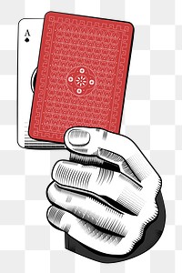 Holding space ace png playing card