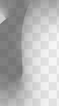 Abstract background png transparent, 3D fluid texture overlay in grayscale
