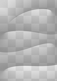 Abstract background png transparent, 3D fluid texture in grayscale