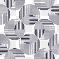 Retro pattern png sticker, seamless round graphic design 