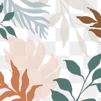 Botanical png sticker transparent background