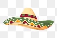Mexican hat png clipart, party accessory on transparent background