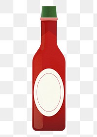 Salsa sauce bottle png sticker, Mexican recipe transparent background