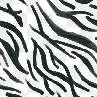 Zebra pattern png transparent background paint style design