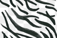 Zebra pattern png transparent background paint style design