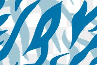 Tiger pattern png transparent background, blue design 