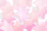 Pink star bokeh png on transparent background