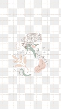 Aesthetic png transparent background, Greek goddess