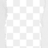 White paper png border, transparent background, ripped texture in pastel