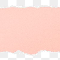 Pink paper png frame, transparent background, ripped paper texture