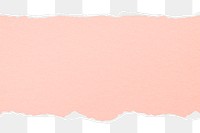 Pink paper png frame, transparent background, ripped paper texture