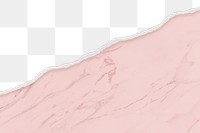 Paper marble png border, transparent background, pink texture design