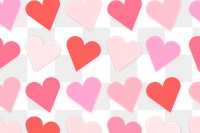 Valentines pattern png heart shape design