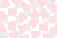 Valentines pattern png heart shape design