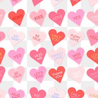 Heart shape pattern png transparent background