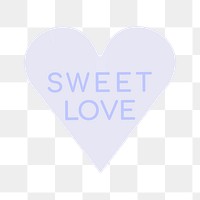 Heart shape stickers png transparent, cute love text