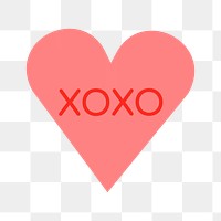 Heart shape stickers png transparent, cute love text