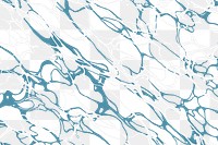 Blue water texture png background abstract transparent design