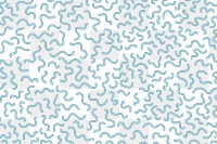 Cute squiggle pattern png background blue seamless design