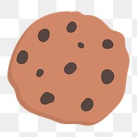 Cookie png, cute cartoon sticker, transparent background
