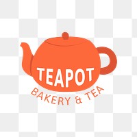 Teapot bakery & tea, logo png transparent background