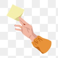 Sticker note png sticker, hand gesture, business graphic