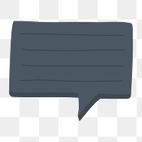 Speech bubble png sticker, business communication