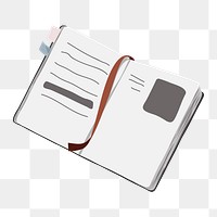 Business planner png sticker, prioritizing, education concept