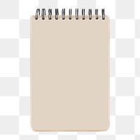 Notepad png clipart, office supply illustration on transparent background