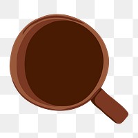 Americano coffee png clipart, beverage aesthetic on transparent background