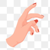 Hand gesture png sticker illustration design