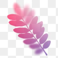 Aesthetic leaf png sticker, transparent background