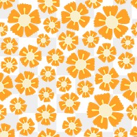 Png colorful floral pattern background, transparent simple graphic