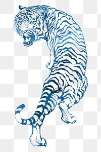 Blue tiger png, zodiac clipart, Chinese new year celebration