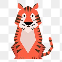 Tiger cartoon png clipart, Chinese zodiac new year