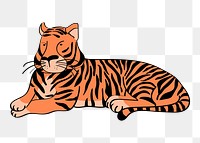 Tiger cartoon png clipart, Chinese zodiac new year