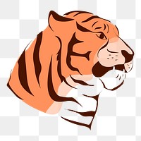 Tiger cartoon png clipart, Chinese zodiac new year