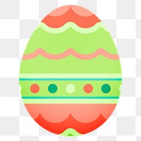 Festive Easter png egg collage element, abstract pattern design