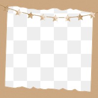 Stars decoration png frame background, party design