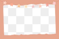 Cute png party decoration frame, background