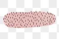 Pink carpet png clipart, home decor illustration, transparent background